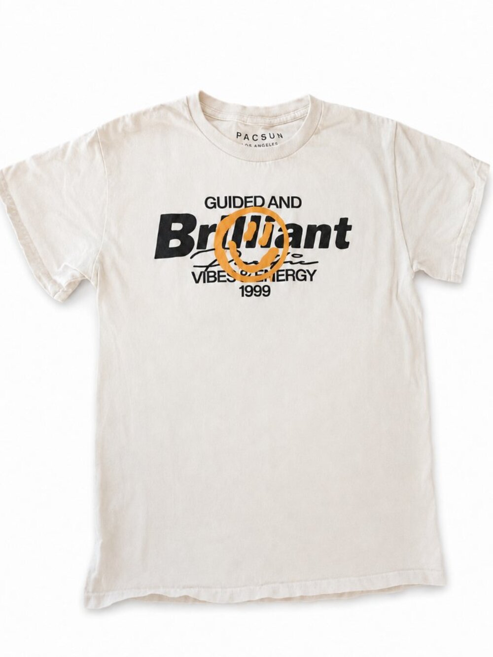 PacSun Brilliant Graphic T-Shirt Cream Men’s Small